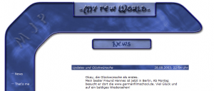 Screenshot einer ersten (ansehnlichen) Versionen von pfaffe.de.vu (Vorläufer von derpfaff)